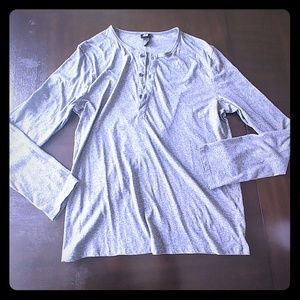 H&M Long Sleeve Gray Shirt for men